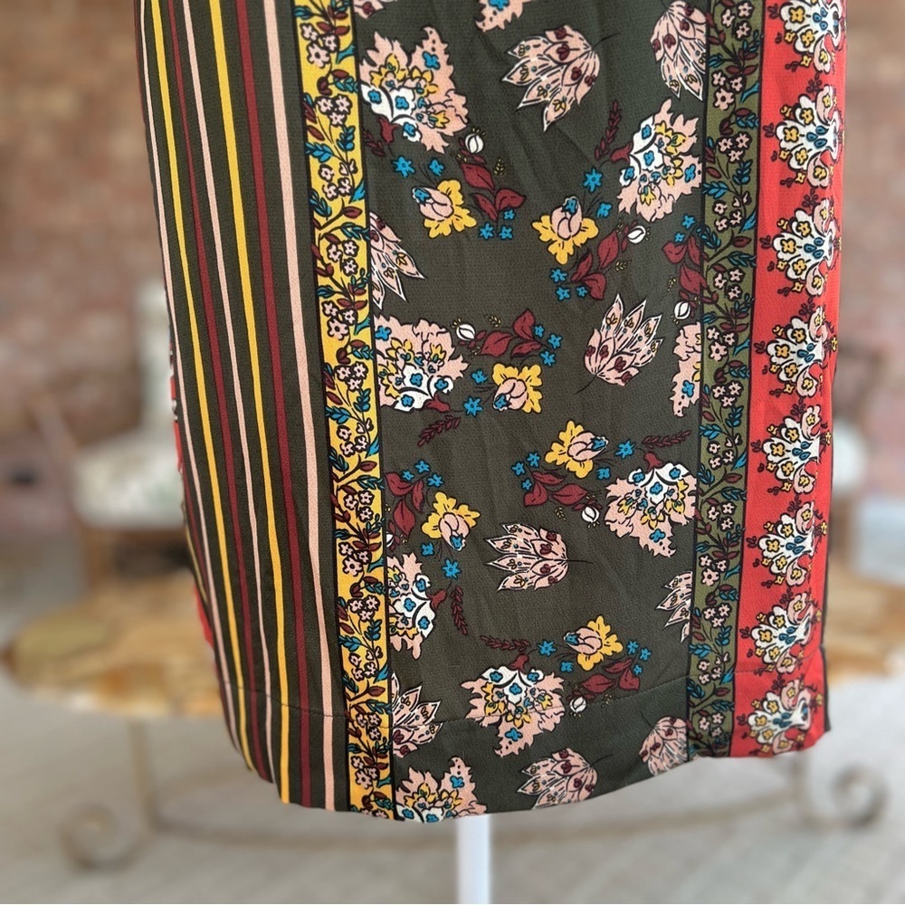 Tiny Anthropologie Patchwork Shift Mini Dress Xs - image 8